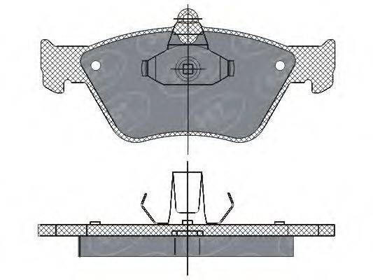 SCT GERMANY SP285PR Комплект гальмівних колодок, дискове гальмо