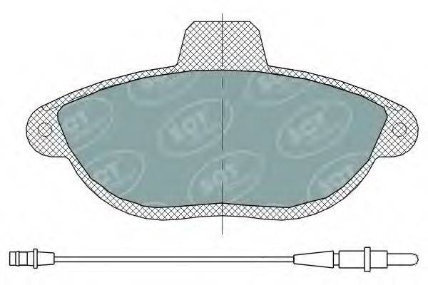 SCT GERMANY SP316PR Комплект гальмівних колодок, дискове гальмо