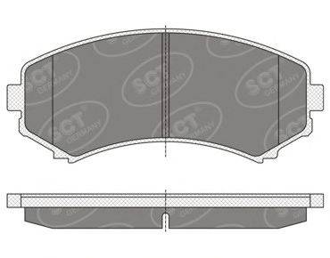 SCT GERMANY SP344PR Комплект гальмівних колодок, дискове гальмо