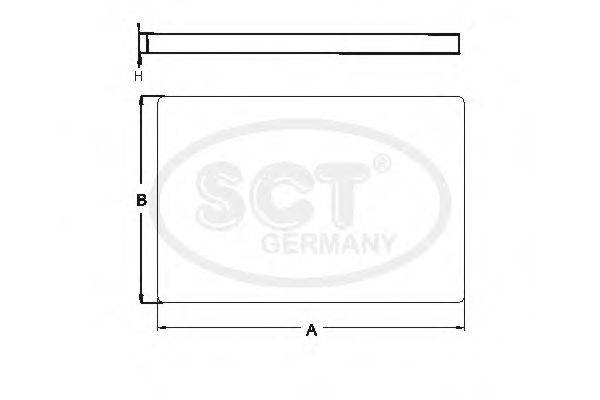 SCT GERMANY SAK274 Фільтр, повітря у внутрішньому просторі