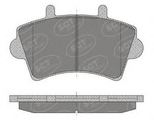 SCT GERMANY SP419PR Комплект гальмівних колодок, дискове гальмо