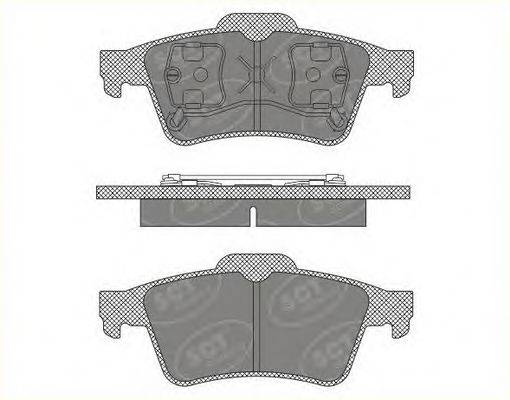 SCT GERMANY SP606PR Комплект гальмівних колодок, дискове гальмо