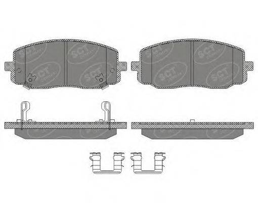 SCT GERMANY SP617PR Комплект гальмівних колодок, дискове гальмо
