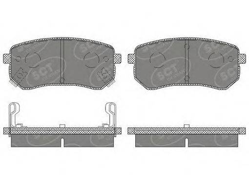 SCT GERMANY SP658PR Комплект гальмівних колодок, дискове гальмо