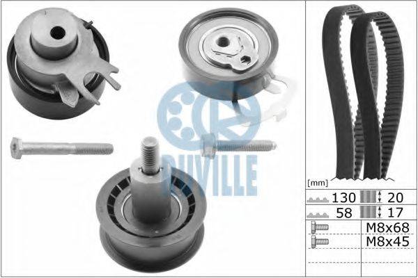 RUVILLE 5545672 Комплект ременя ГРМ