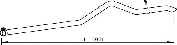 DINEX 32514 Труба вихлопного газу