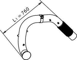 DINEX 54190 Труба вихлопного газу