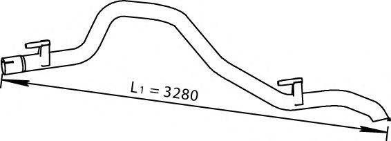 DINEX 56512 Труба вихлопного газу