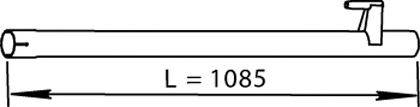 DINEX 56513 Труба вихлопного газу