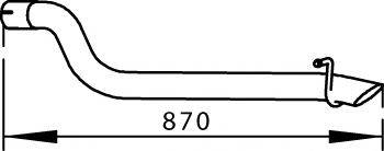 DINEX 56600 Труба вихлопного газу