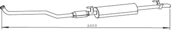 DINEX 56317 Глушник вихлопних газів кінцевий