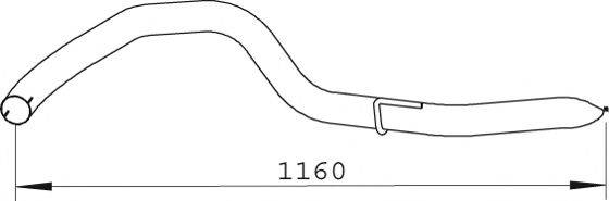 DINEX 74527 Труба вихлопного газу