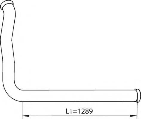 DINEX 81211 Труба вихлопного газу