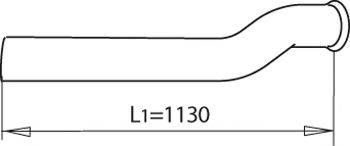 DINEX 81227 Труба вихлопного газу