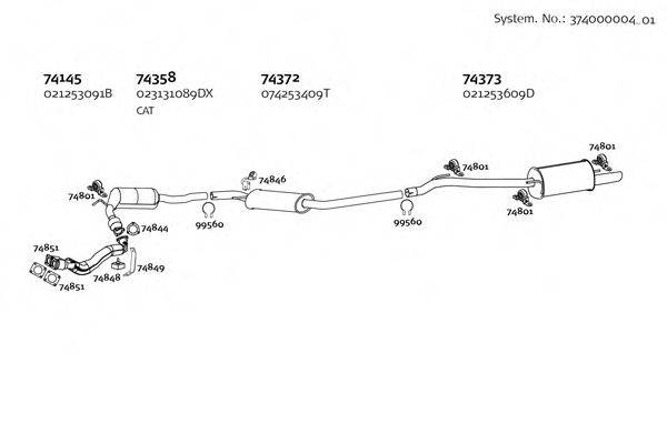 DINEX 37400000401 Система випуску ОГ