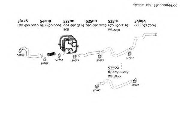 DINEX 35000004406 Система випуску ОГ