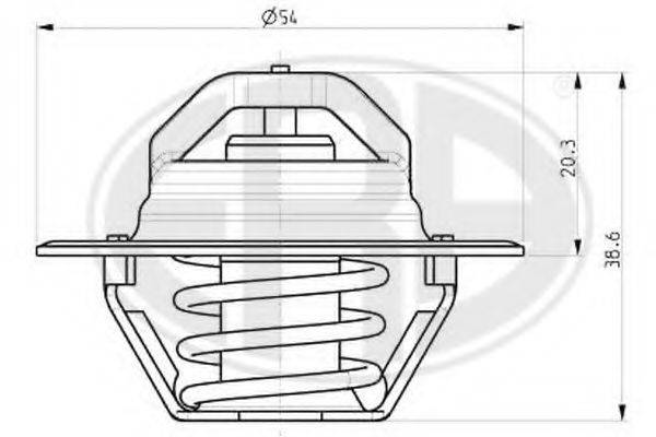 ERA 350118 Термостат, охолоджуюча рідина