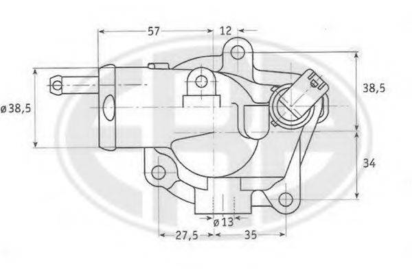 ERA 350176 Термостат, охолоджуюча рідина