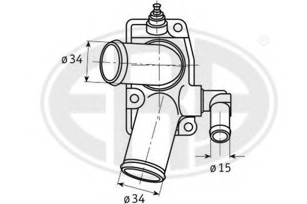 ERA 350298 Термостат, охолоджуюча рідина