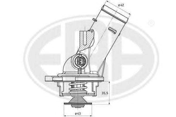 ERA 350335 Термостат, охолоджуюча рідина