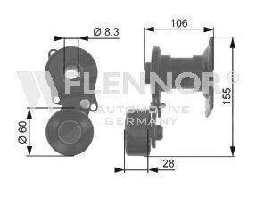 FLENNOR FA22939 Натяжна планка, полікліновий ремінь