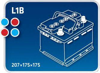 IPSA TM54P Стартерна акумуляторна батарея