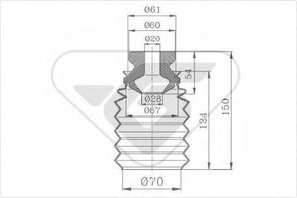 HUTCHINSON KP008 Пилозахисний комплект, амортизатор