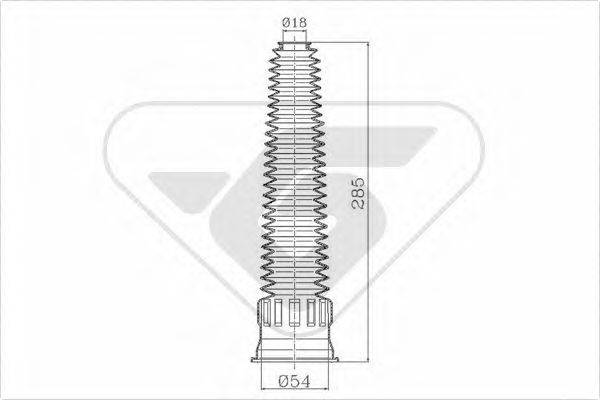 HUTCHINSON KP068 Пилозахисний комплект, амортизатор