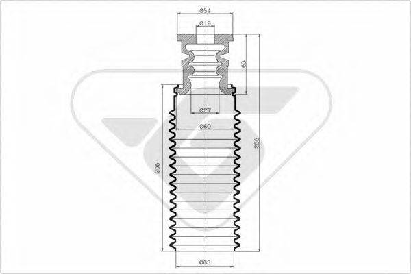 HUTCHINSON KP070 Пилозахисний комплект, амортизатор