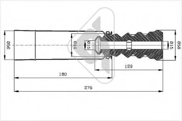 HUTCHINSON KP102 Пилозахисний комплект, амортизатор