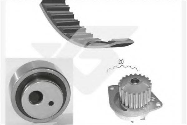 HUTCHINSON KH13WP17 Водяний насос + комплект зубчастого ременя