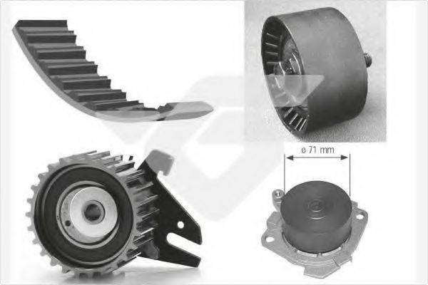 HUTCHINSON KH273WP25 Водяний насос + комплект зубчастого ременя