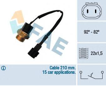 FAE 37670 Термивимикач, вентилятор радіатора