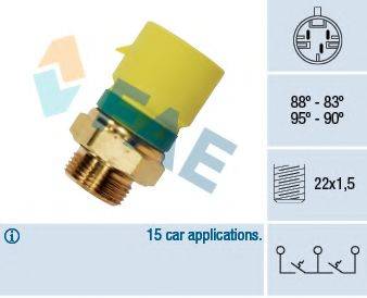 FAE 38210 Термивимикач, вентилятор радіатора