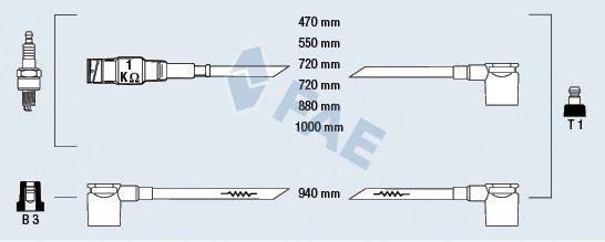 FAE 85050 Комплект дротів запалювання