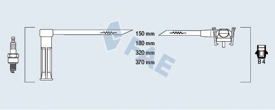 FAE 85111 Комплект дротів запалювання