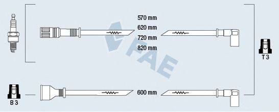 FAE 85140 Комплект дротів запалювання