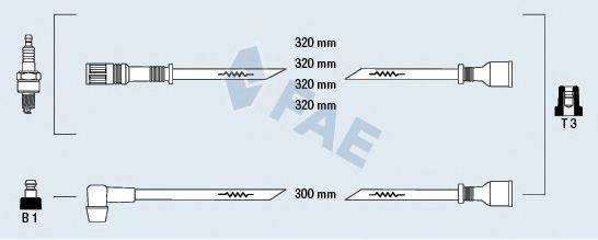 FAE 85200 Комплект дротів запалювання