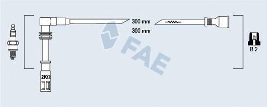 FAE 85682 Комплект дротів запалювання