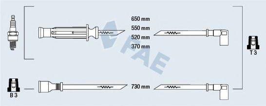 FAE 85740 Комплект дротів запалювання