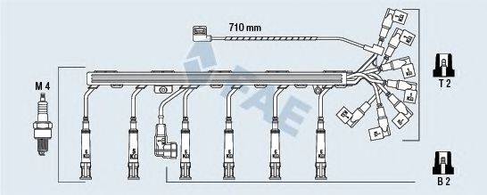 FAE 85920 Комплект дротів запалювання