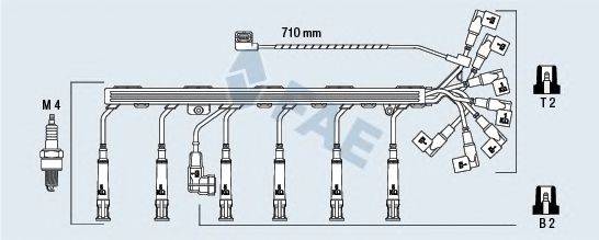 FAE 85930 Комплект дротів запалювання