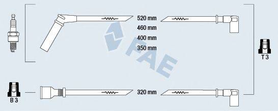 FAE 85997 Комплект дротів запалювання