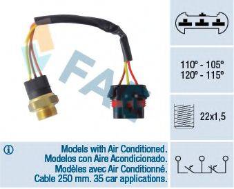FAE 38065 Термивимикач, вентилятор радіатора
