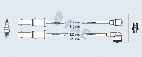 FAE 83237 Комплект дротів запалювання