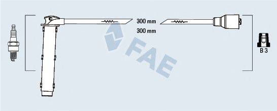 FAE 85766 Комплект дротів запалювання