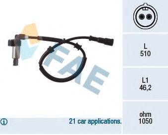 FAE 78002 Датчик, частота обертання колеса