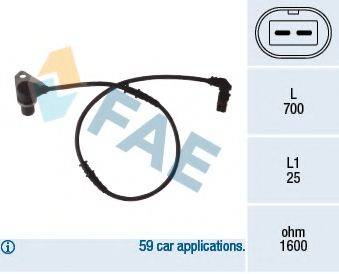 FAE 78073 Датчик, частота обертання колеса