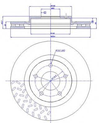 CAR 1421745 гальмівний диск