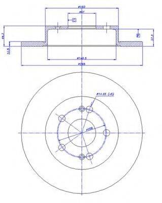 CAR 142598 гальмівний диск